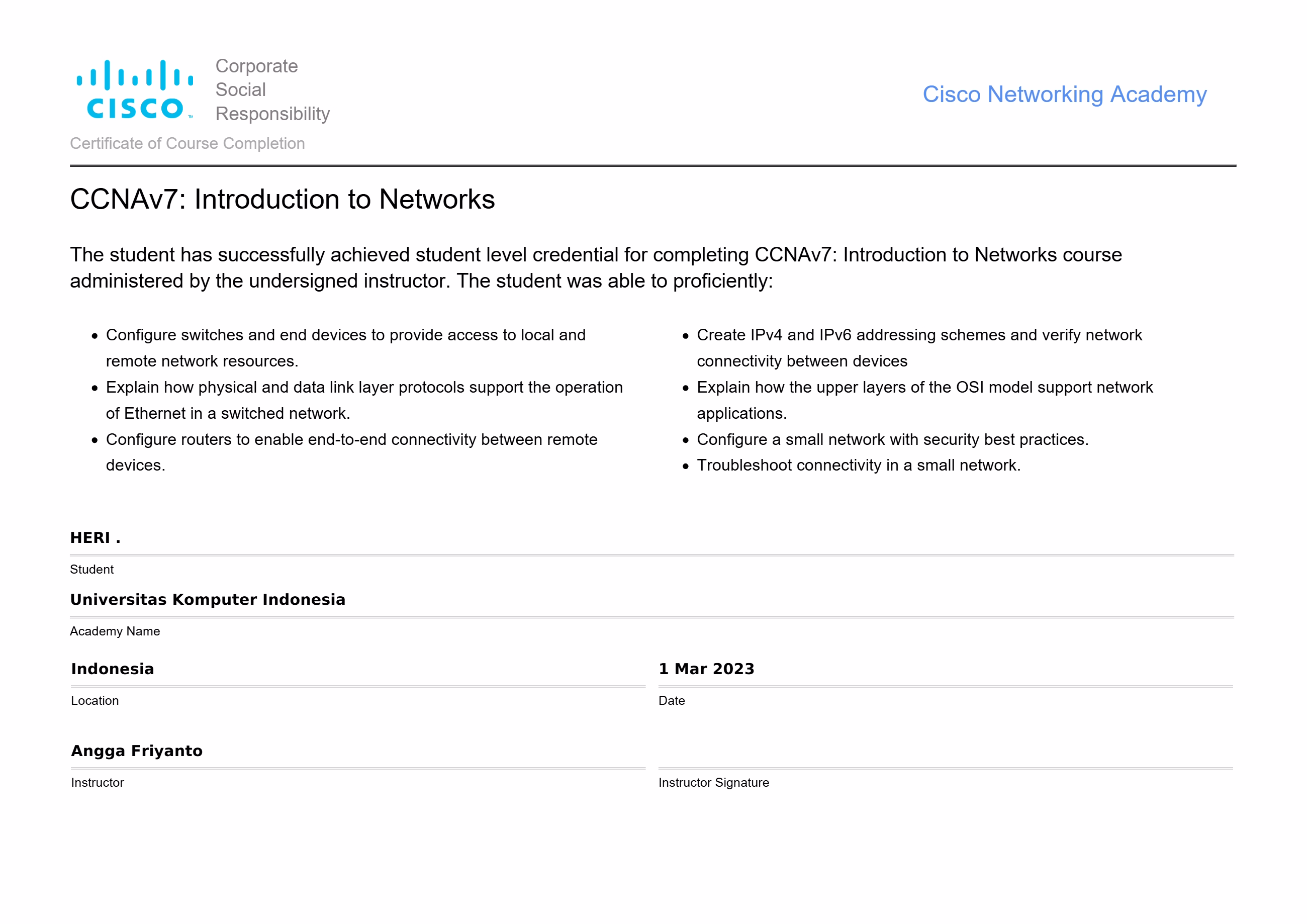 CCNA: Introduction to Networks