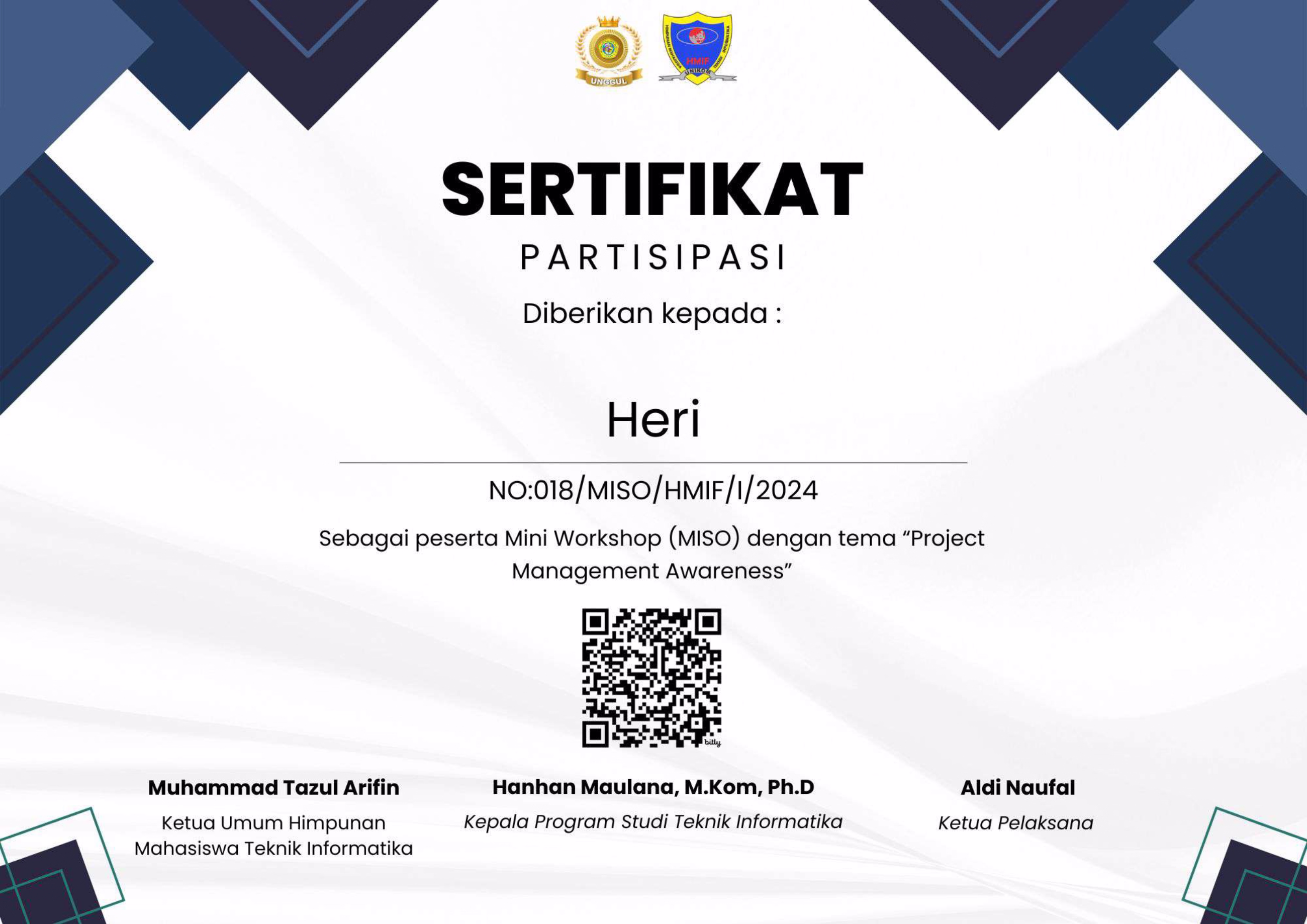 Seminar Mini Workshop (MISO) FTIK UNIKOM 2024
