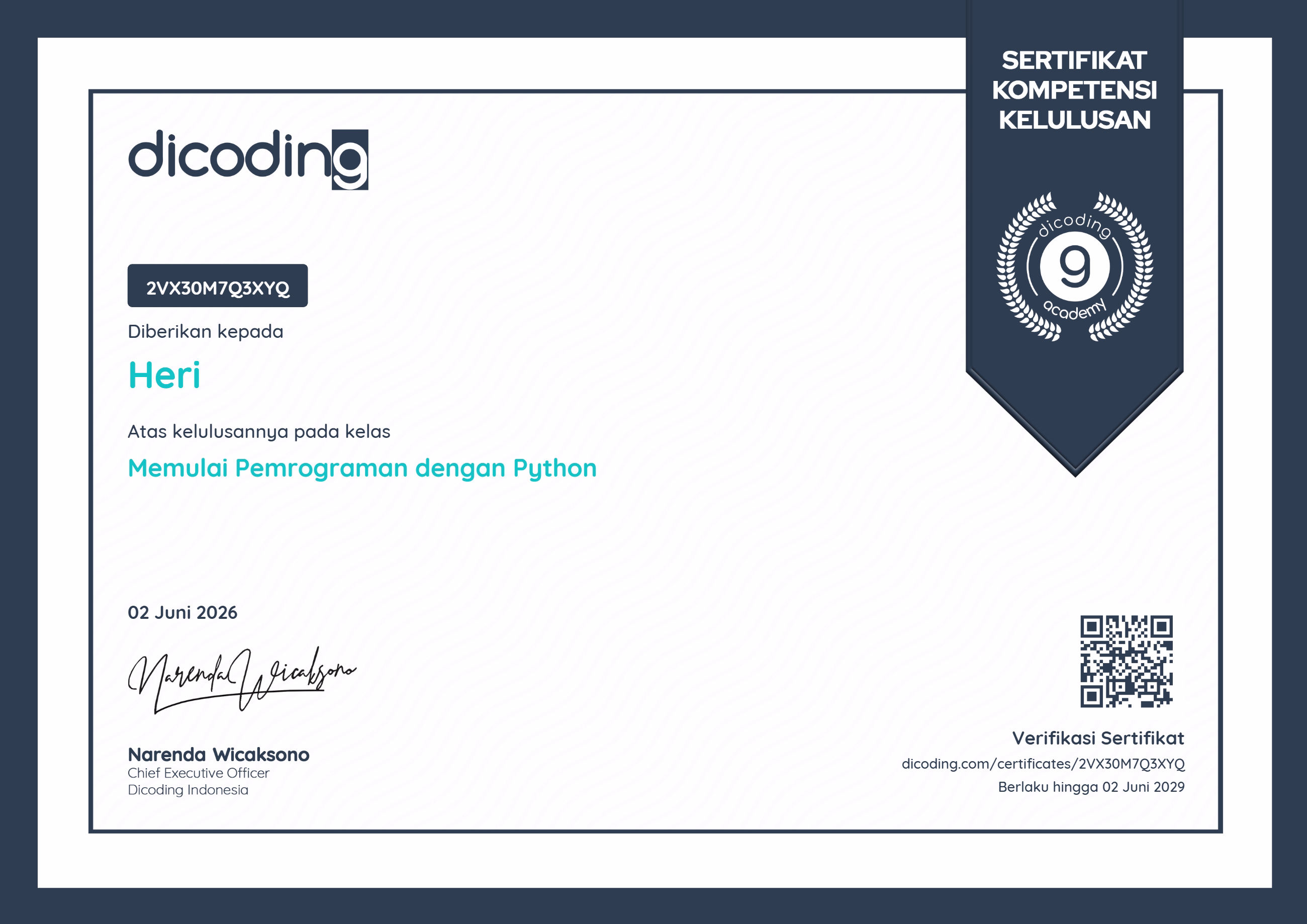 Memulai Pemrograman dengan Python